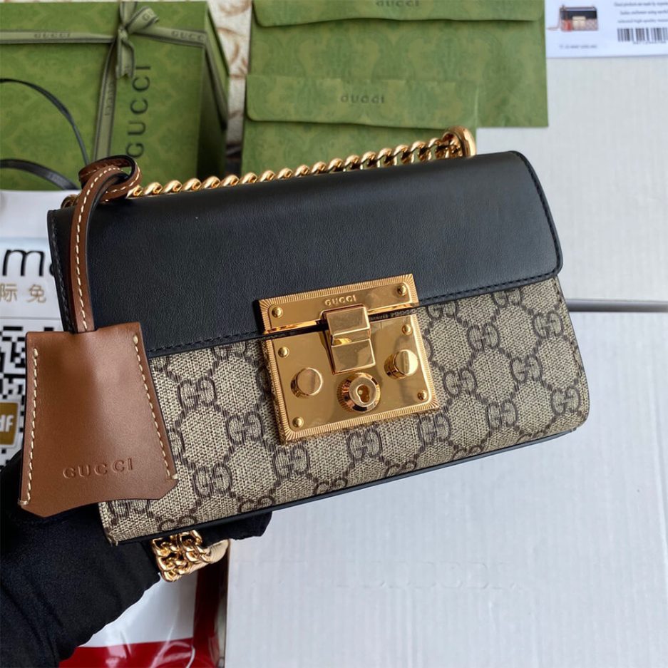 Gucci Padlock small GG shoulder bag