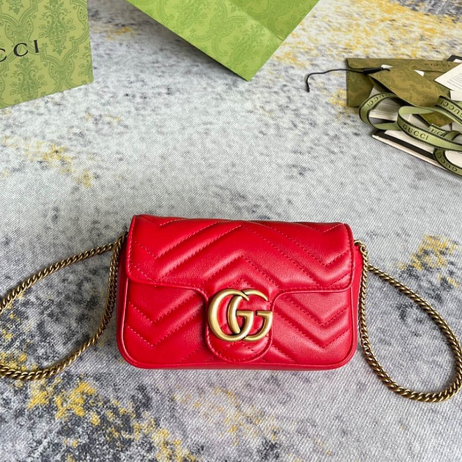 Gucci GG Marmont Matelasse Leather Super Mini Bag