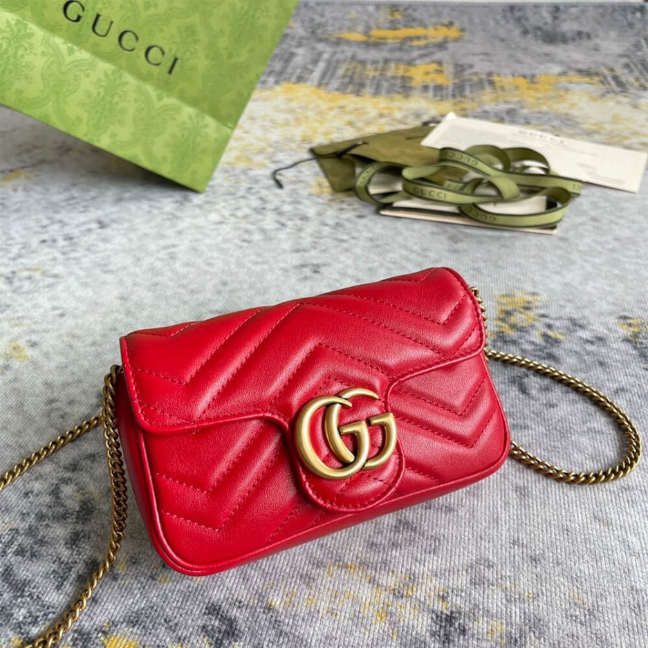 Gucci GG Marmont Matelasse Leather Super Mini Bag