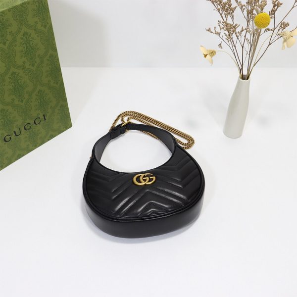 Gucci GG Marmont Half-Moon-Shaped Mini Bag