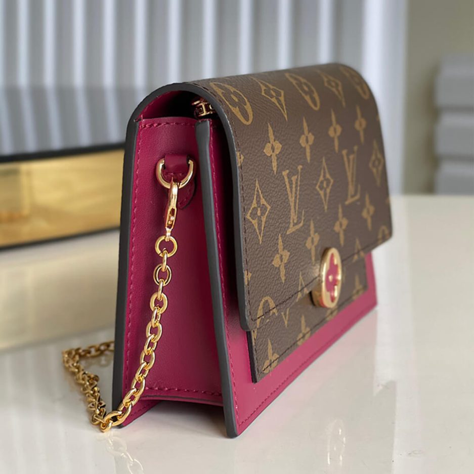 LOUIS VUITTON FLORE CHAIN WALLET